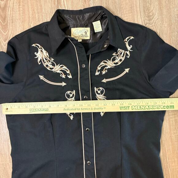 Roper Women’s Western Snap Shirt Horse Embroidery Cowboy - Picture 5 of 11